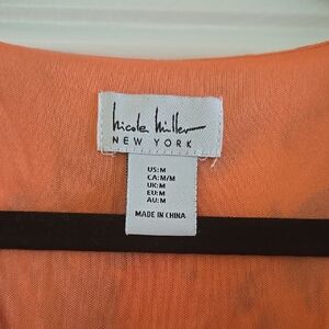 Nicole Miller Orange Maxi Dress